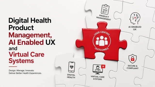 Pro Training in Digital Health Product Management, AI Enabled UX and Virtual Care Systems